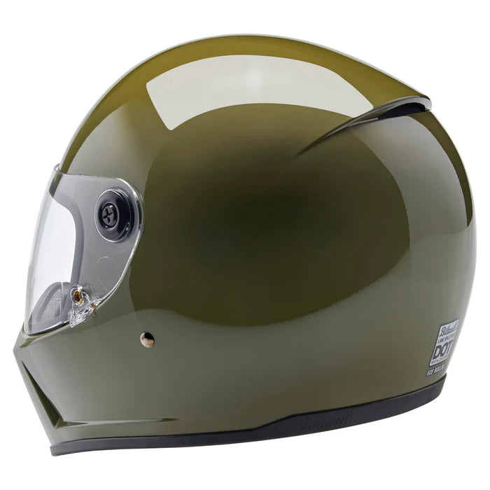 Lane splitter ECE R22.06 Helmet - Gloss Olive Green