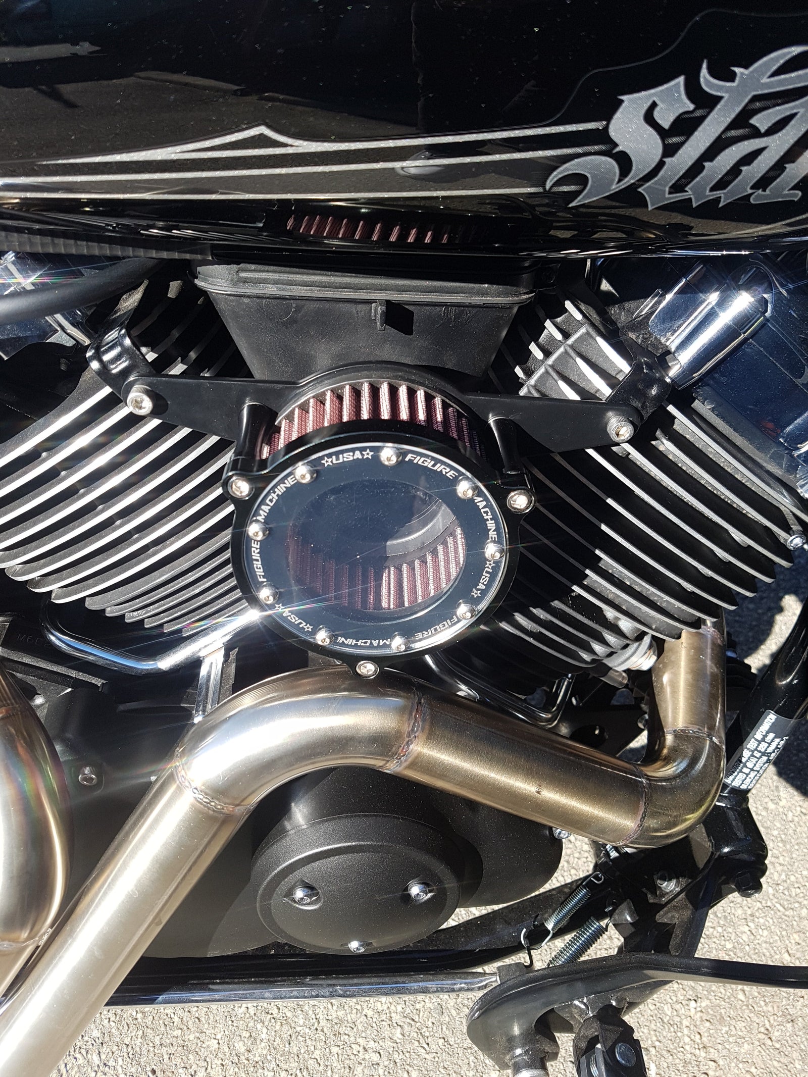 rogue motorcycles perth australia custom bike bobber xvs650 xvs classic intake podfilter aftermarket airfilter air kit