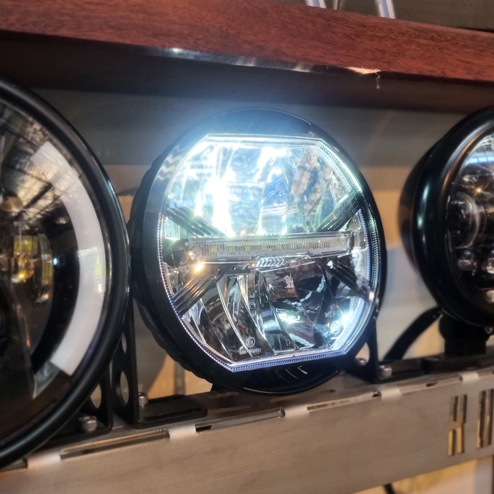 Alpine LED Headlight Rogue Motorcycles Custom Perth