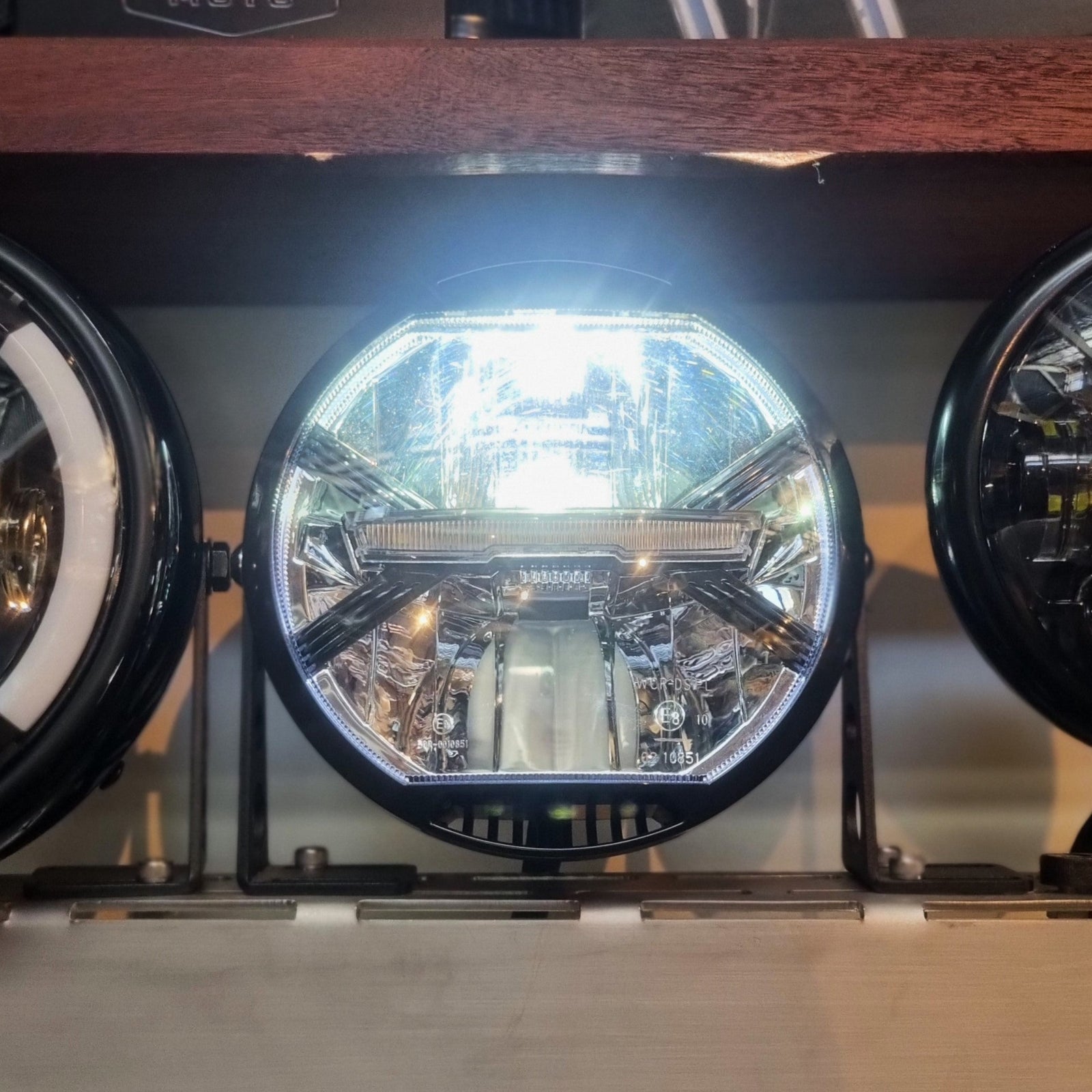 Alpine LED Headlight Rogue Motorcycles Custom Perth