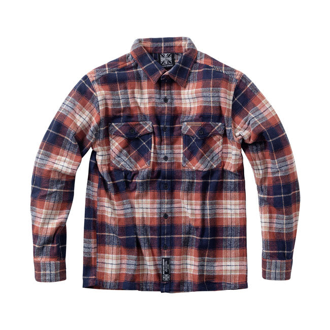 WCC Rigid Flannel Shirt Orange Brown