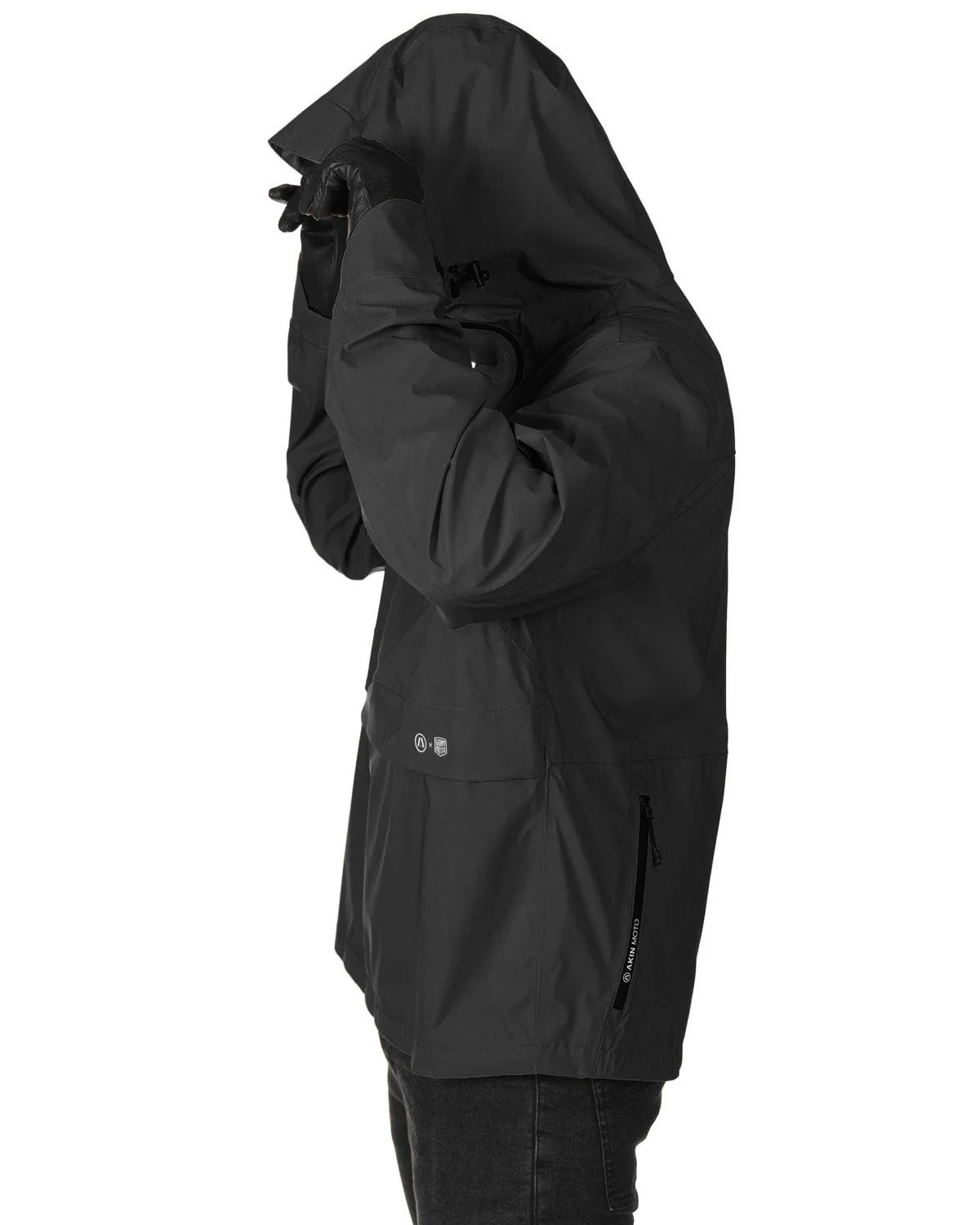 AKIN MOTO GORM ANORAK - BLACK