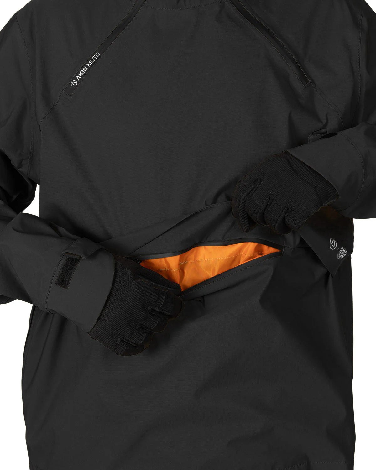 AKIN MOTO GORM ANORAK - BLACK