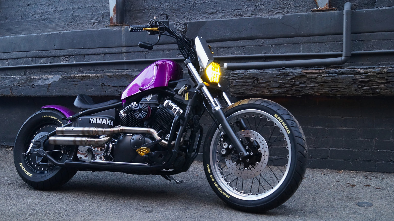 Billion StreetGuns stainless exhaust for Yamaha XVS650