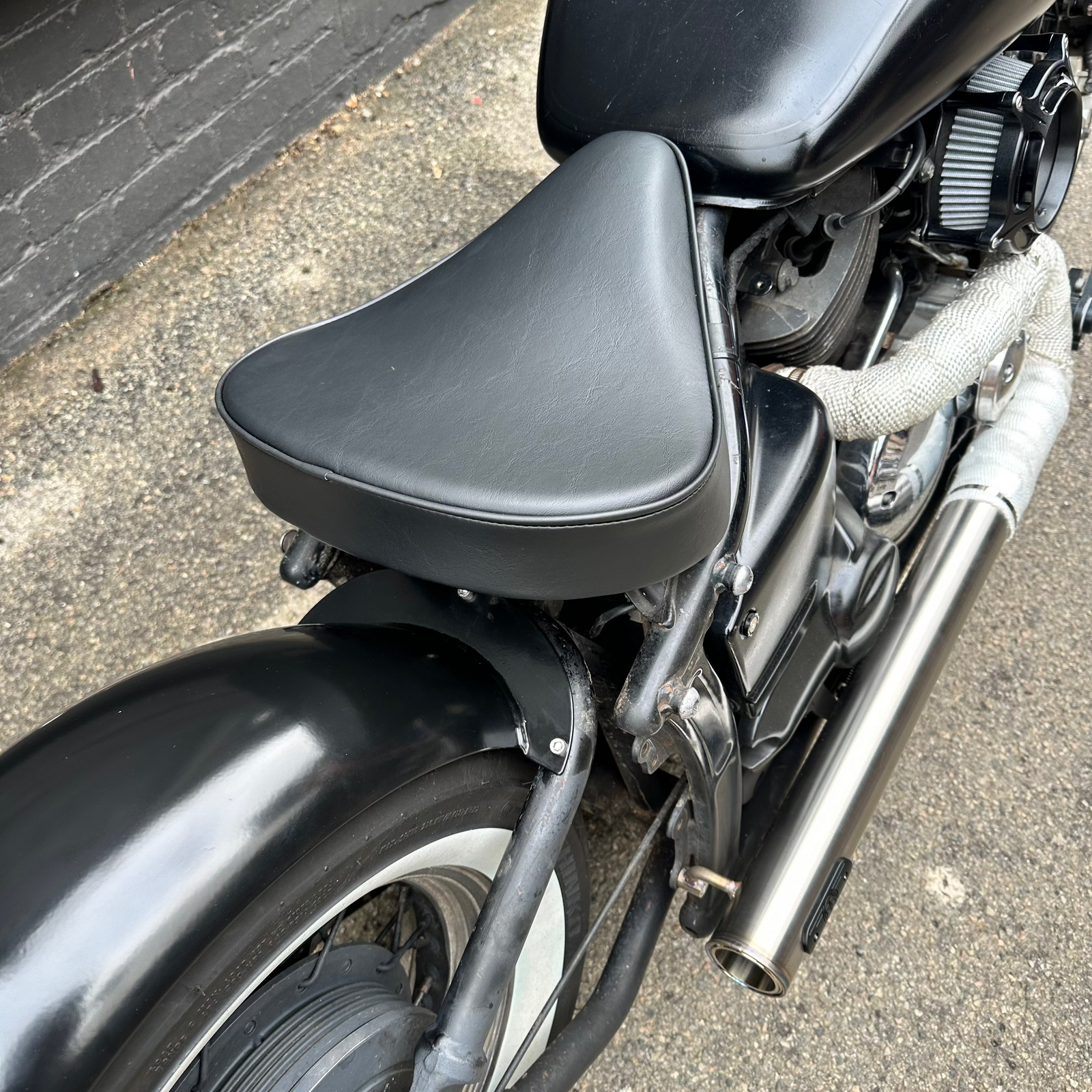 yamaha xvs650 v-star custom bobber seat conversion rogue motorcycles perth