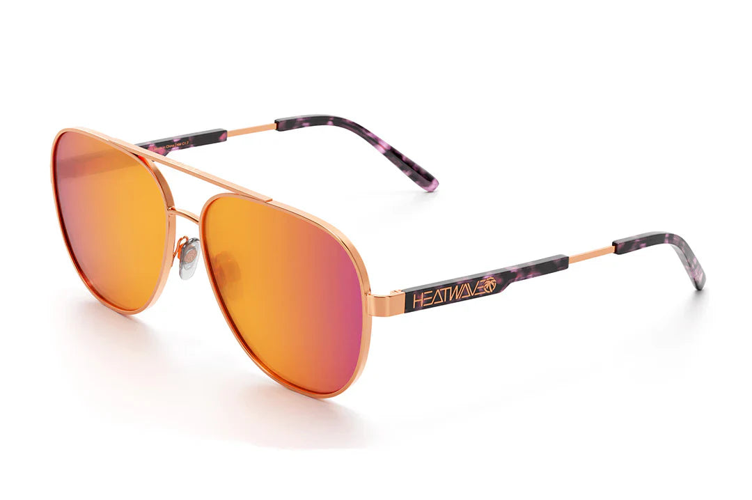 INCLINE SUNGLASSES: Rose Gold Polarized