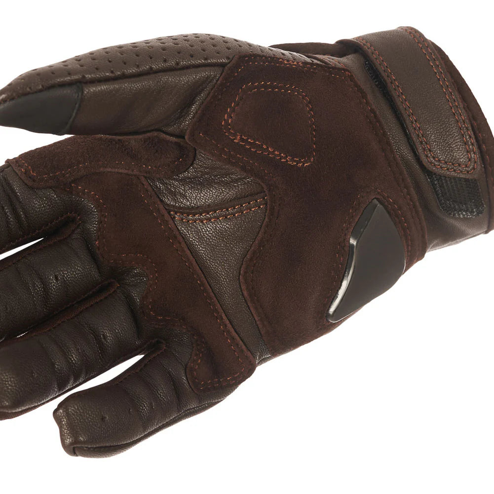 ONYX BROWN 02 - BROWN LEATHER MOTORCYCLE GLOVE