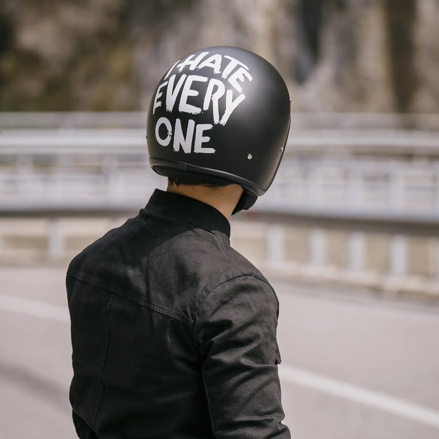 DMD - I H8 EVERYONE - RETRO OPEN FACE VINTAGE HELMET