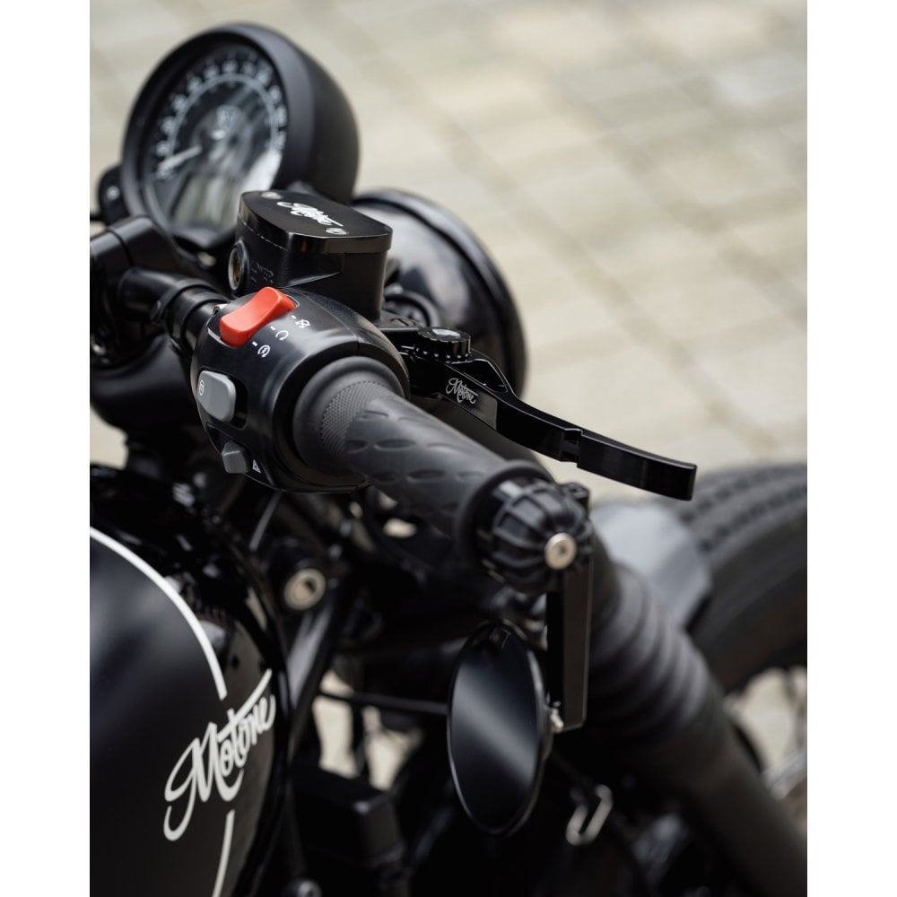 Motone PIKE Brake and Clutch Lever Set - Triumph - Adjustable - Billet Aluminium Black