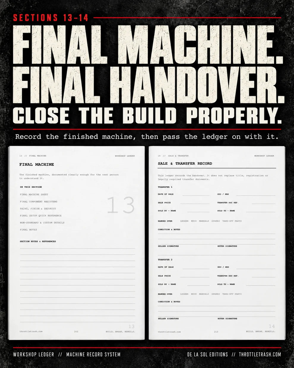Workshop Ledger - Print Edition + PDF