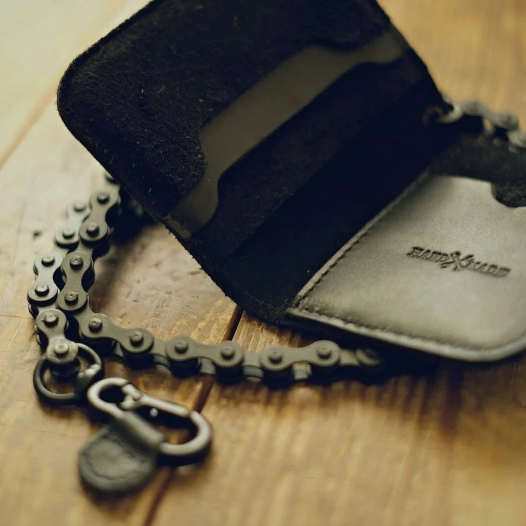 MOTO WALLET - SUEDE BLACK