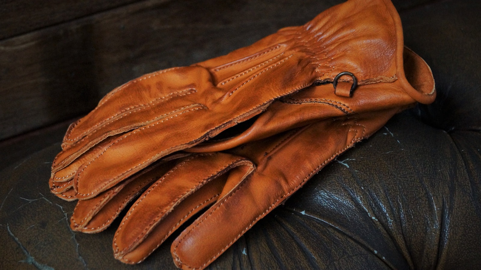 13 1/2 LOWLANDER GLOVES COGNAC