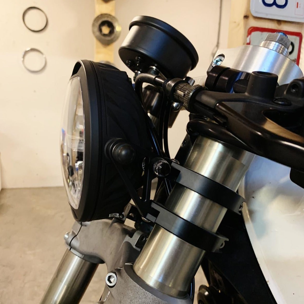 Rogue motorcycles, custom, Headlight brackets, Australia, headlights, lights,