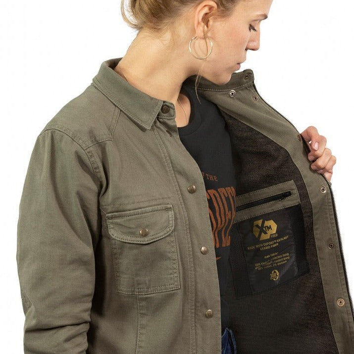 John Doe Motoshirt Olive Womens Rogue Motorcycles Perth