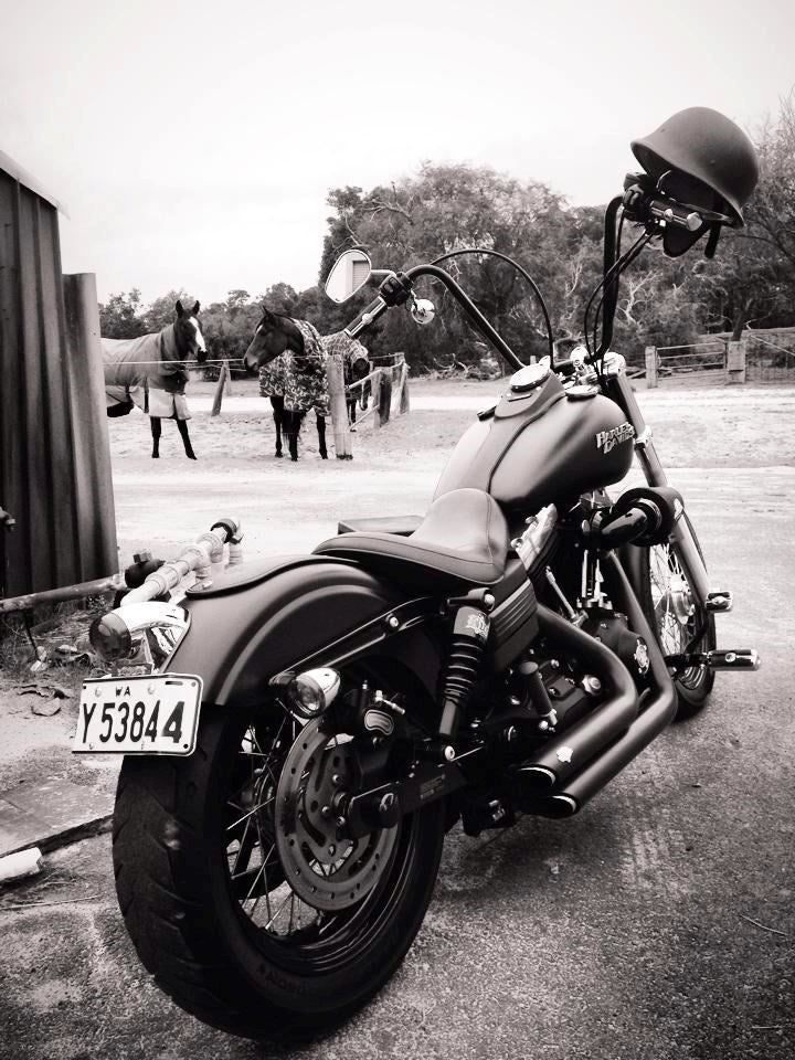 Burly Ape Hanger Handlebars 1"