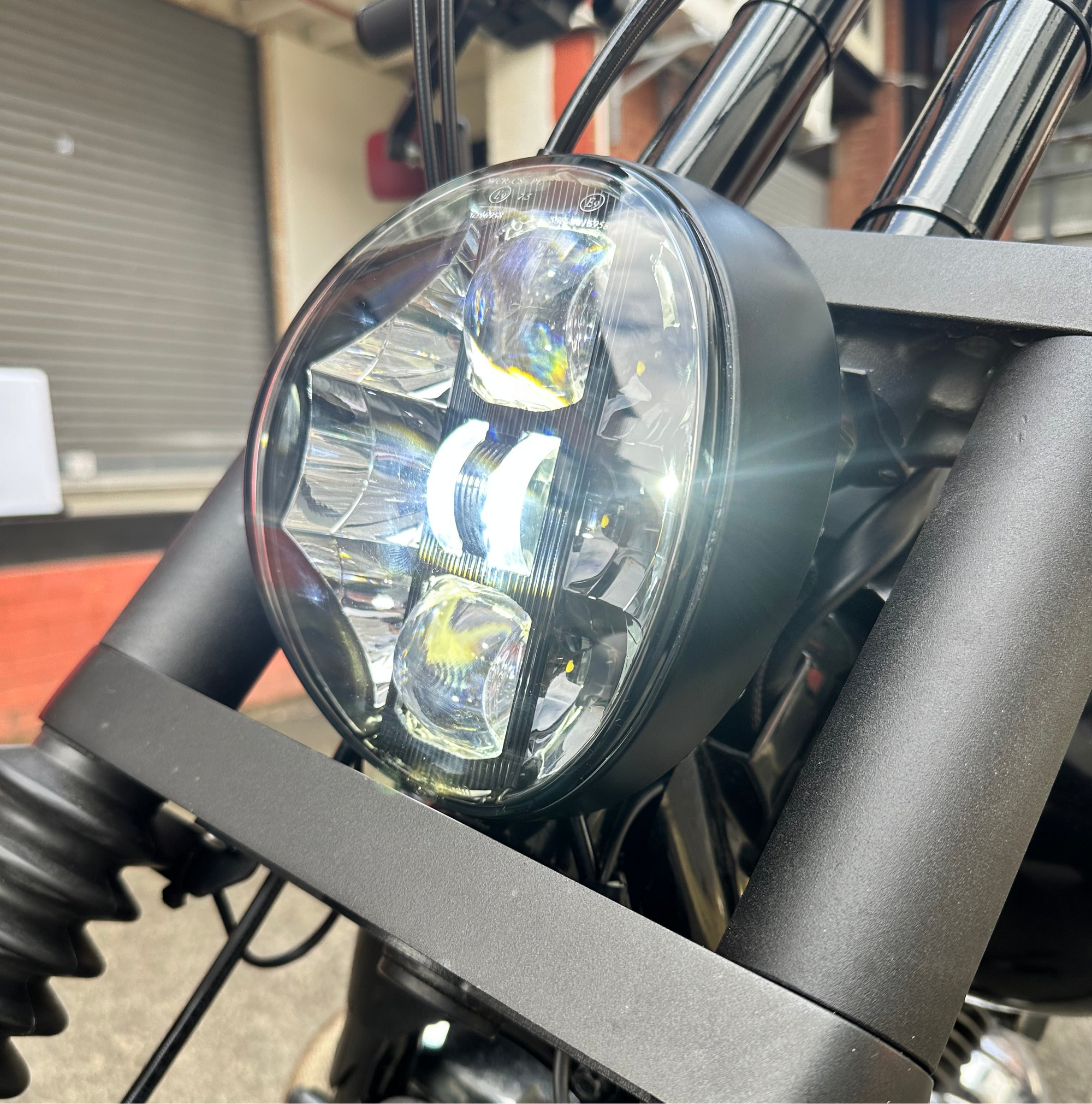 XVS650 v-star breakout LED headlight Rogue Motorcycles Perth