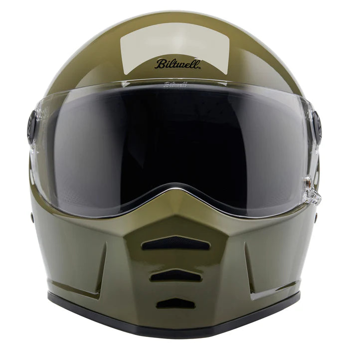 Lane splitter ECE R22.06 Helmet - Gloss Olive Green