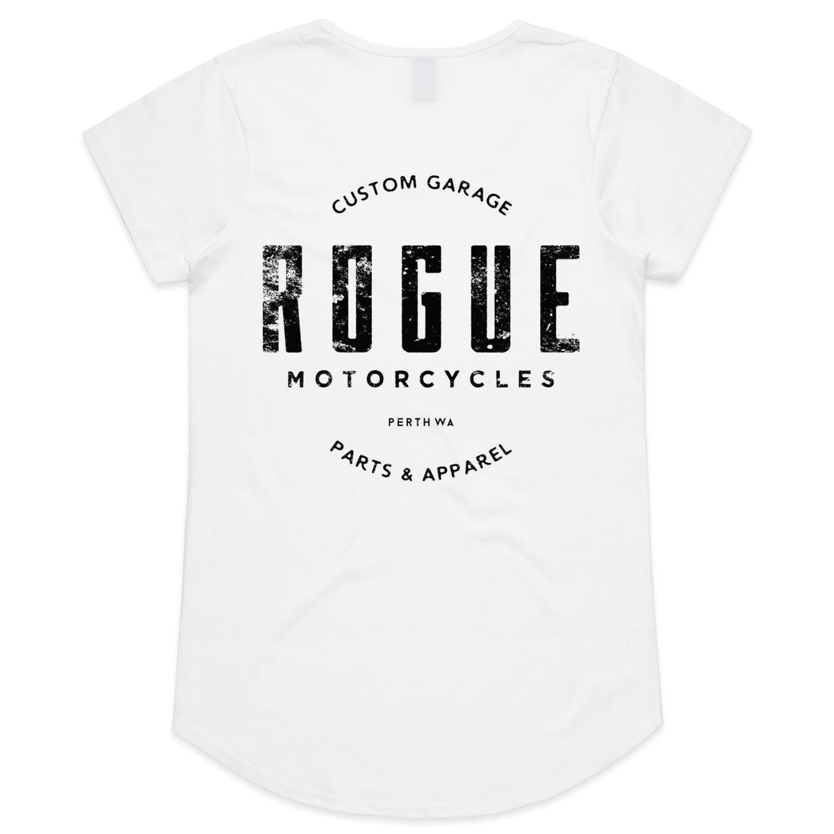 Rogue Womens Scoop Tee | White