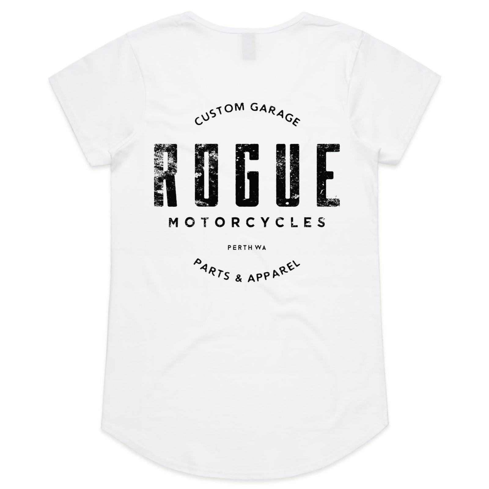 Rogue Womens Scoop Tee | White