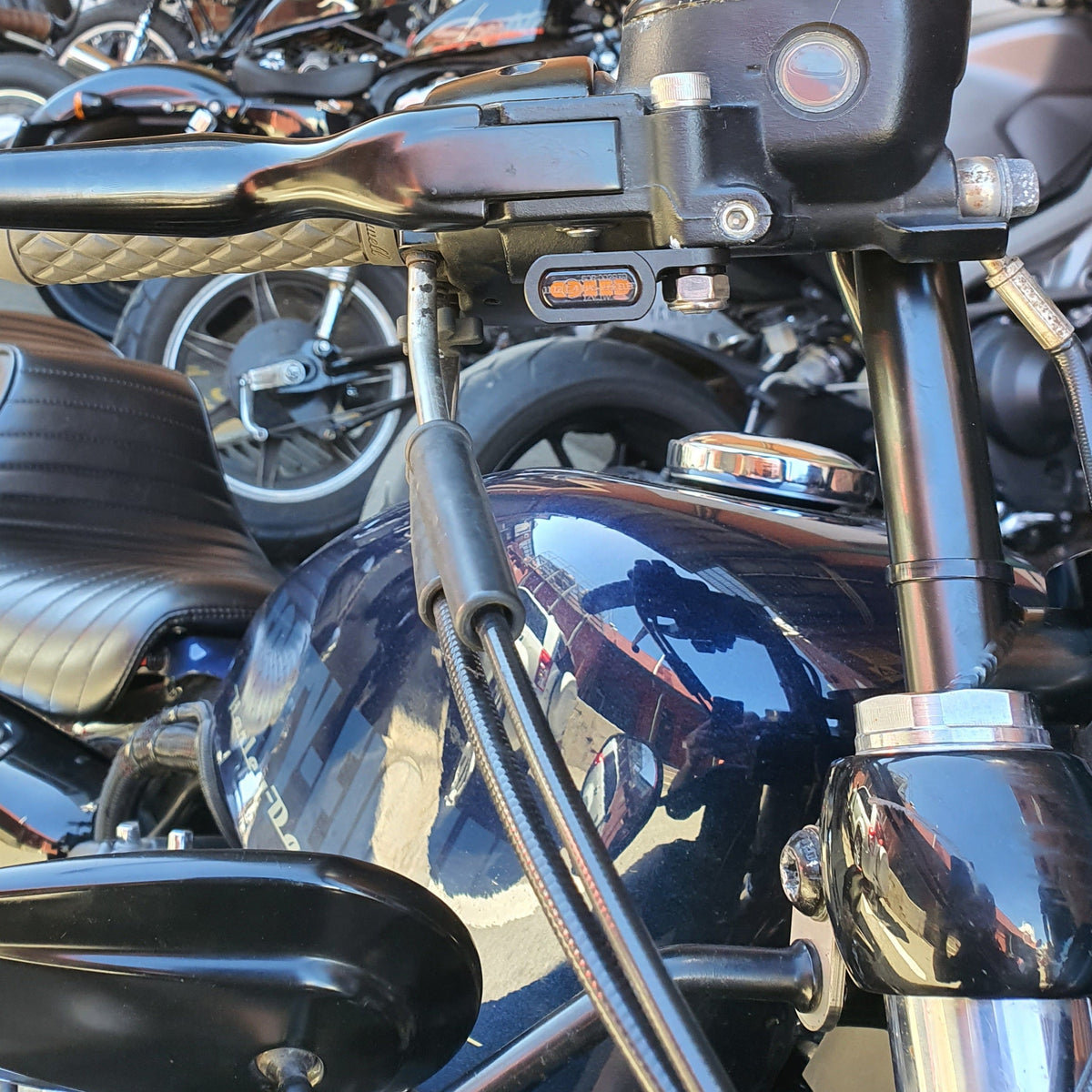 Handlebar indicators amber led black