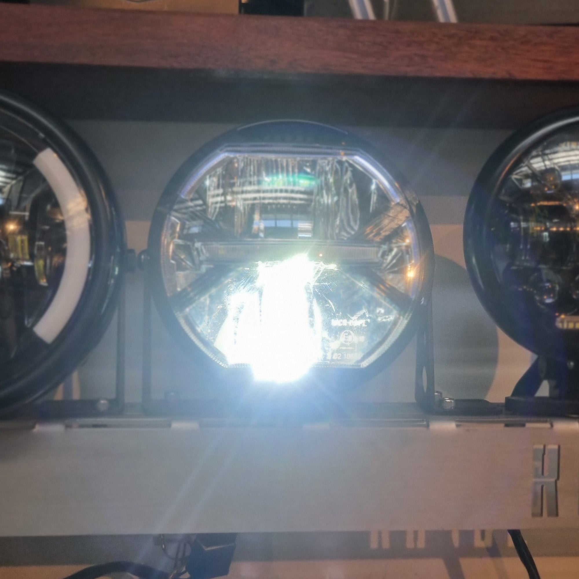 Alpine LED Headlight Rogue Motorcycles Custom Perth
