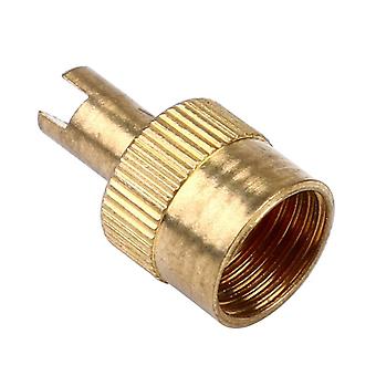 Valve Cap Brass Slotted