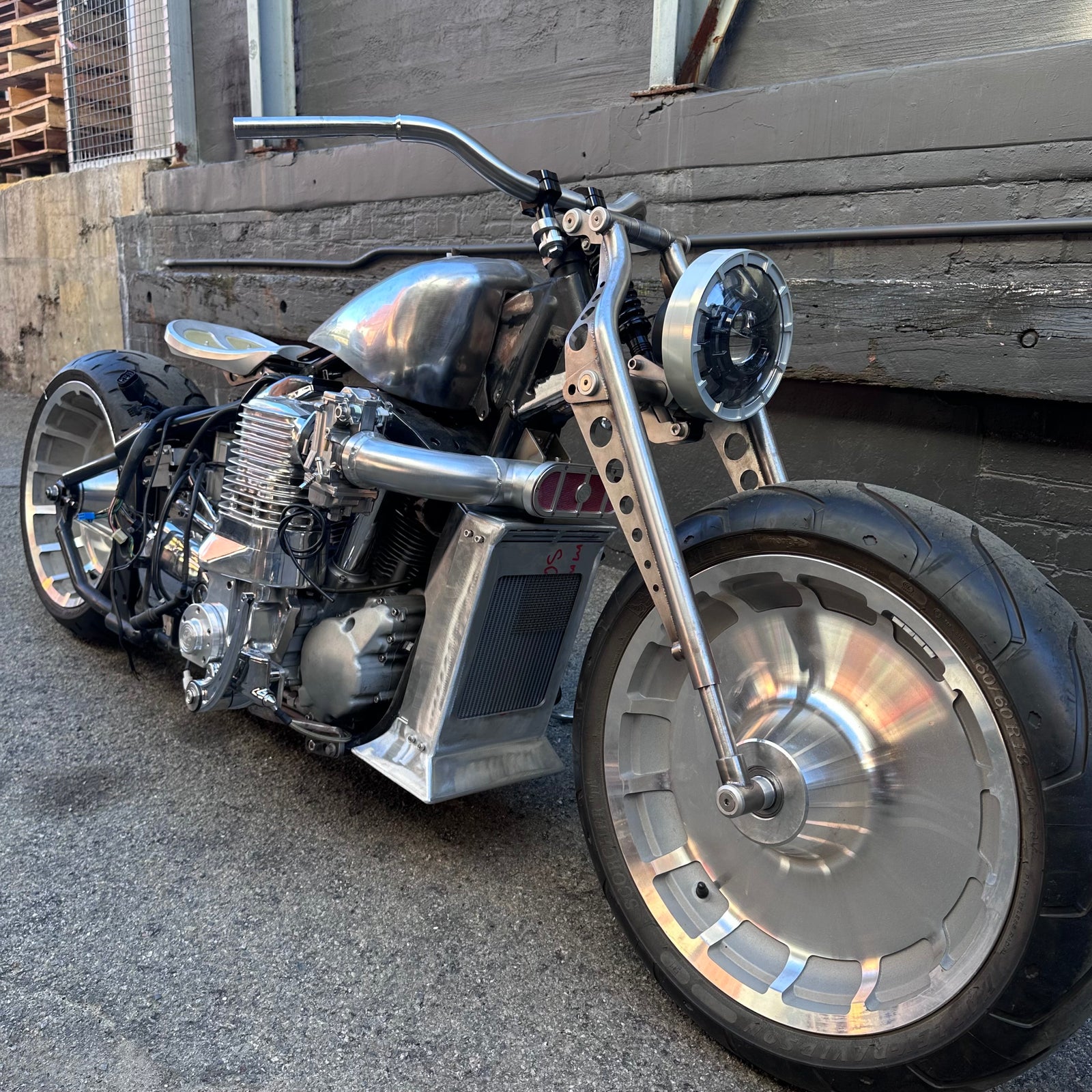 Billion 7” Fat Boy Rim-style billet Headlight