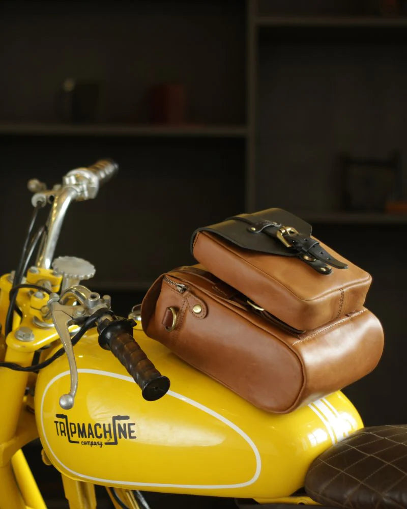 Retro motorcycle tail bag on sale