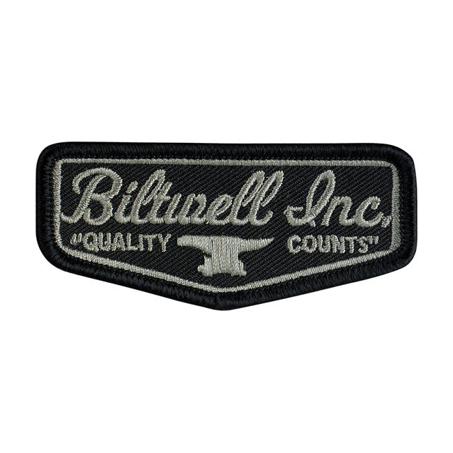 Biltwell SHIELD PATCH 3" - BLACK/GREY