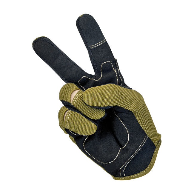 Moto Gloves - Olive