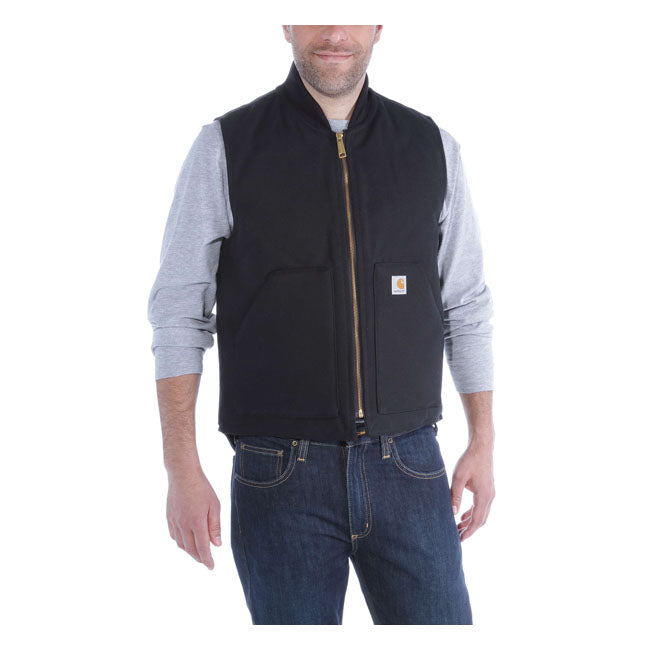 CARHARTT DUCK VEST ARCTIC QUILT LINED BLACK Rogue Motorcycles