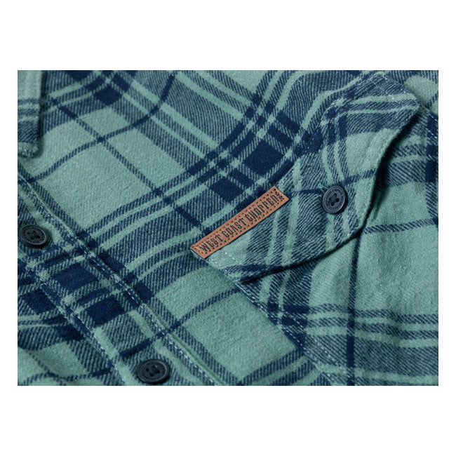 WCC Rigid Flannel Shirt Green Navy