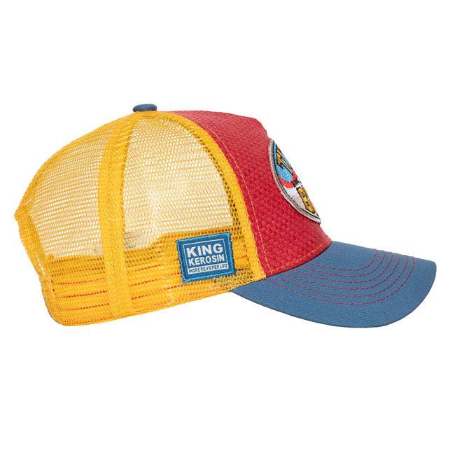 TITTIES & BEER TRUCKER CAP | RED YELLOW