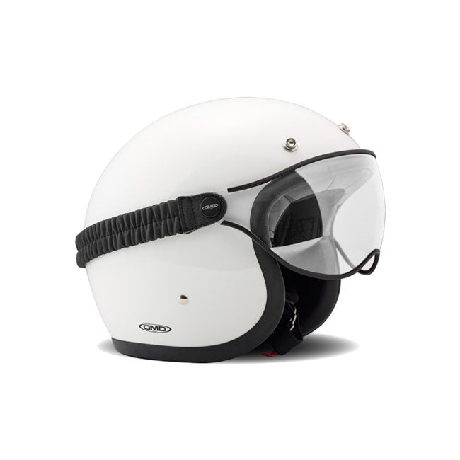 DMD GOGGLE/SHIELD CLEAR or SMOKE / BLACK STRAP