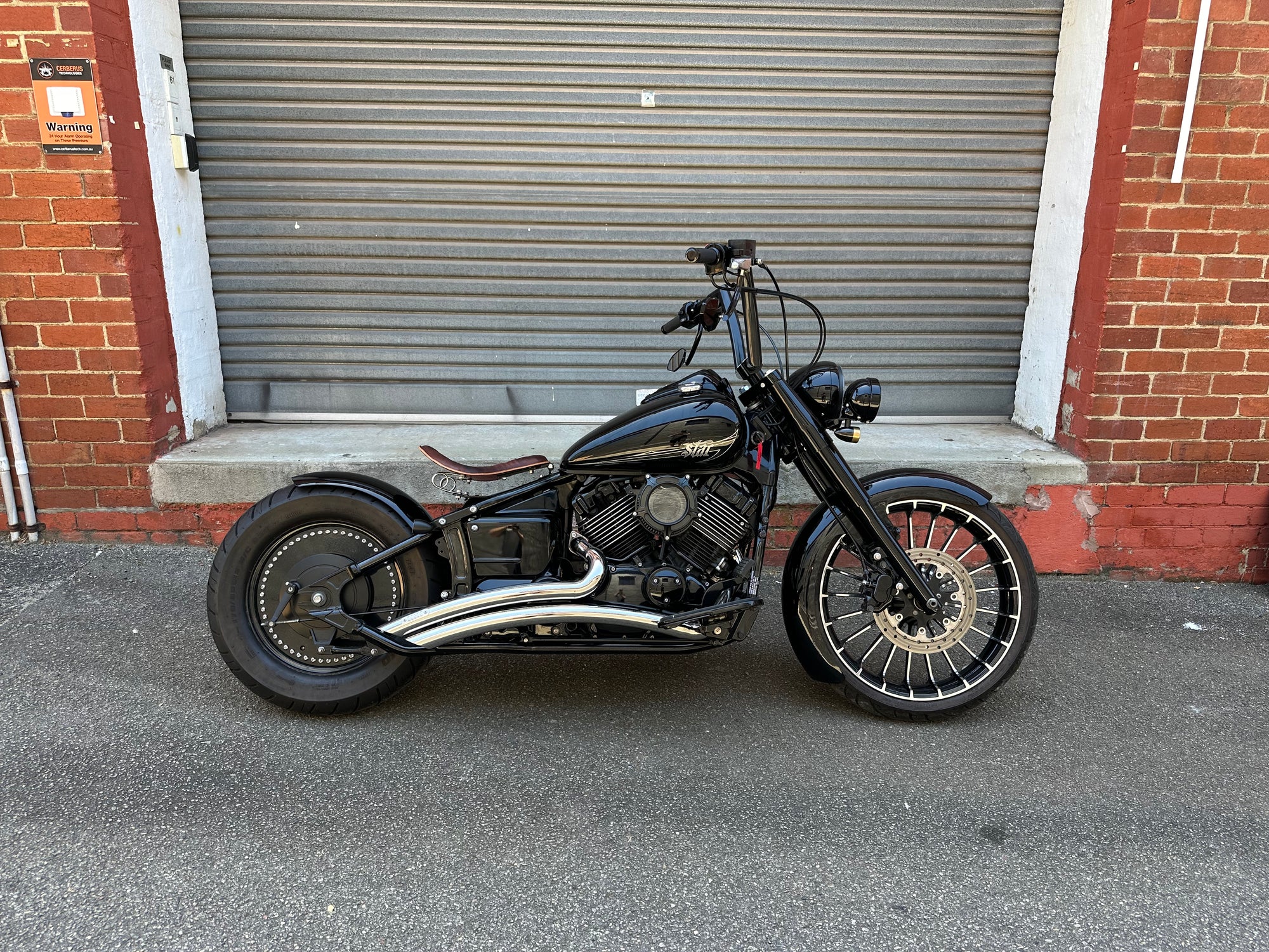 Vstar 650 custom pipes