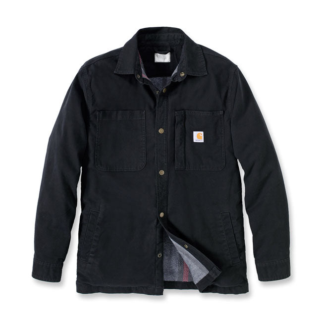 Fleece-Lined Denim Western Shirt Jacket