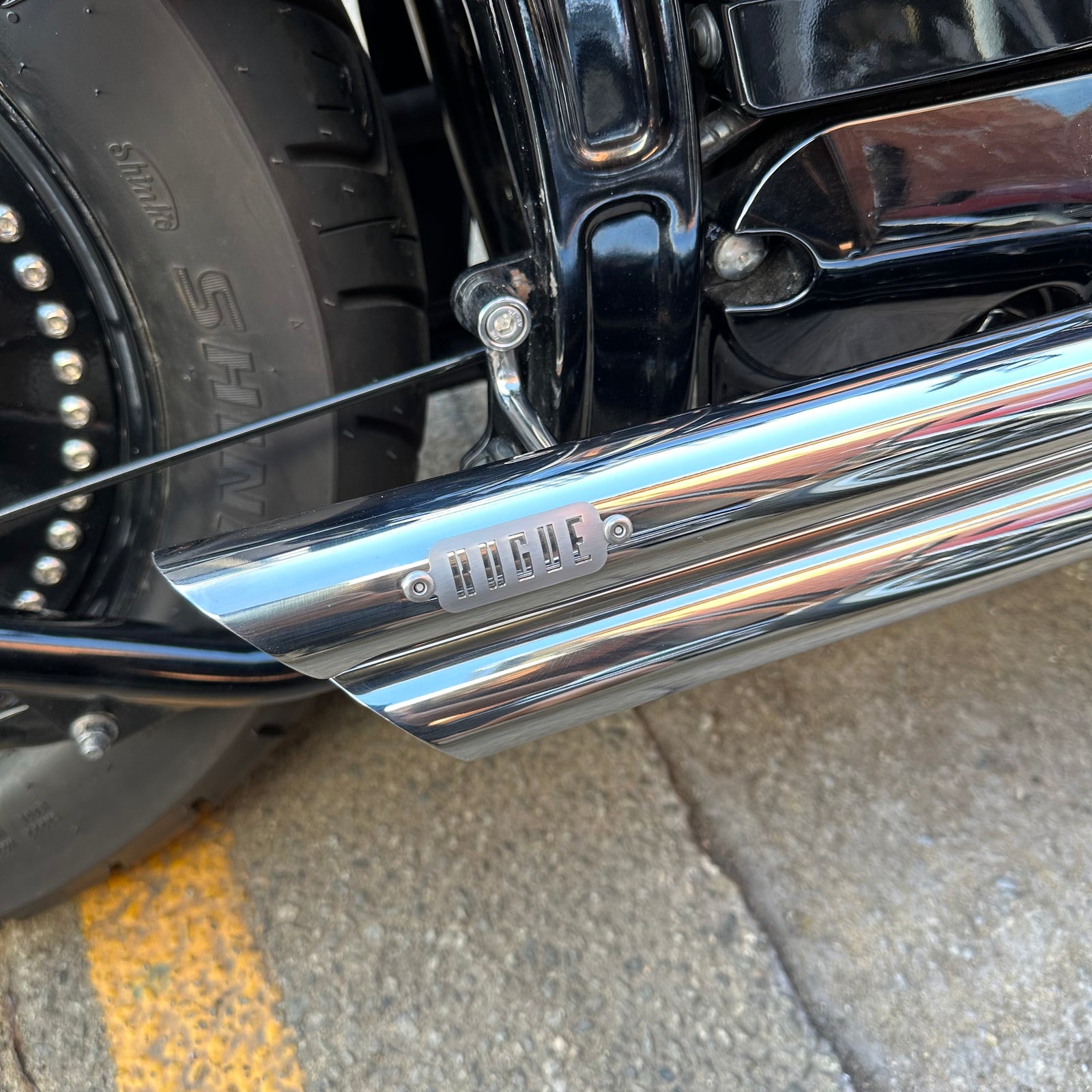 Yamaha XVS650 V-star - Stainless Exhaust "Short Shots"