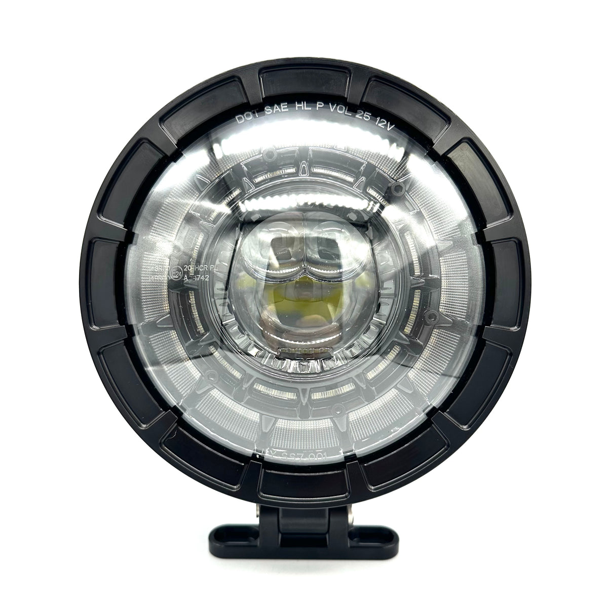 Billion 7” Fat Boy Rim-style billet Headlight