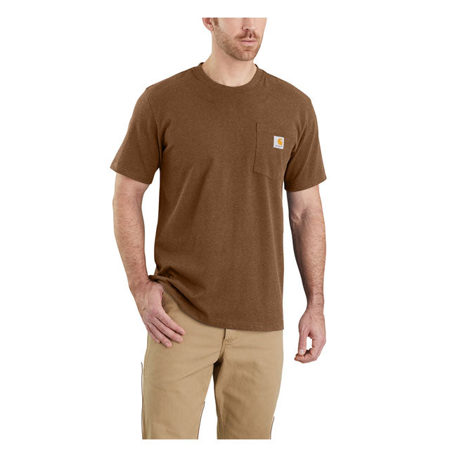 CARHARTT K87 POCKET TEE - OILED WALNUT