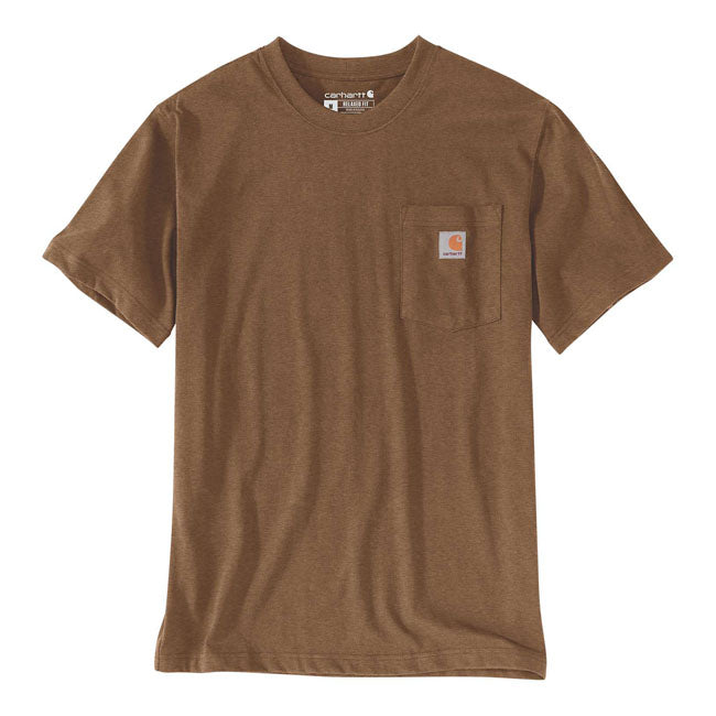 CARHARTT K87 POCKET TEE - OILED WALNUT