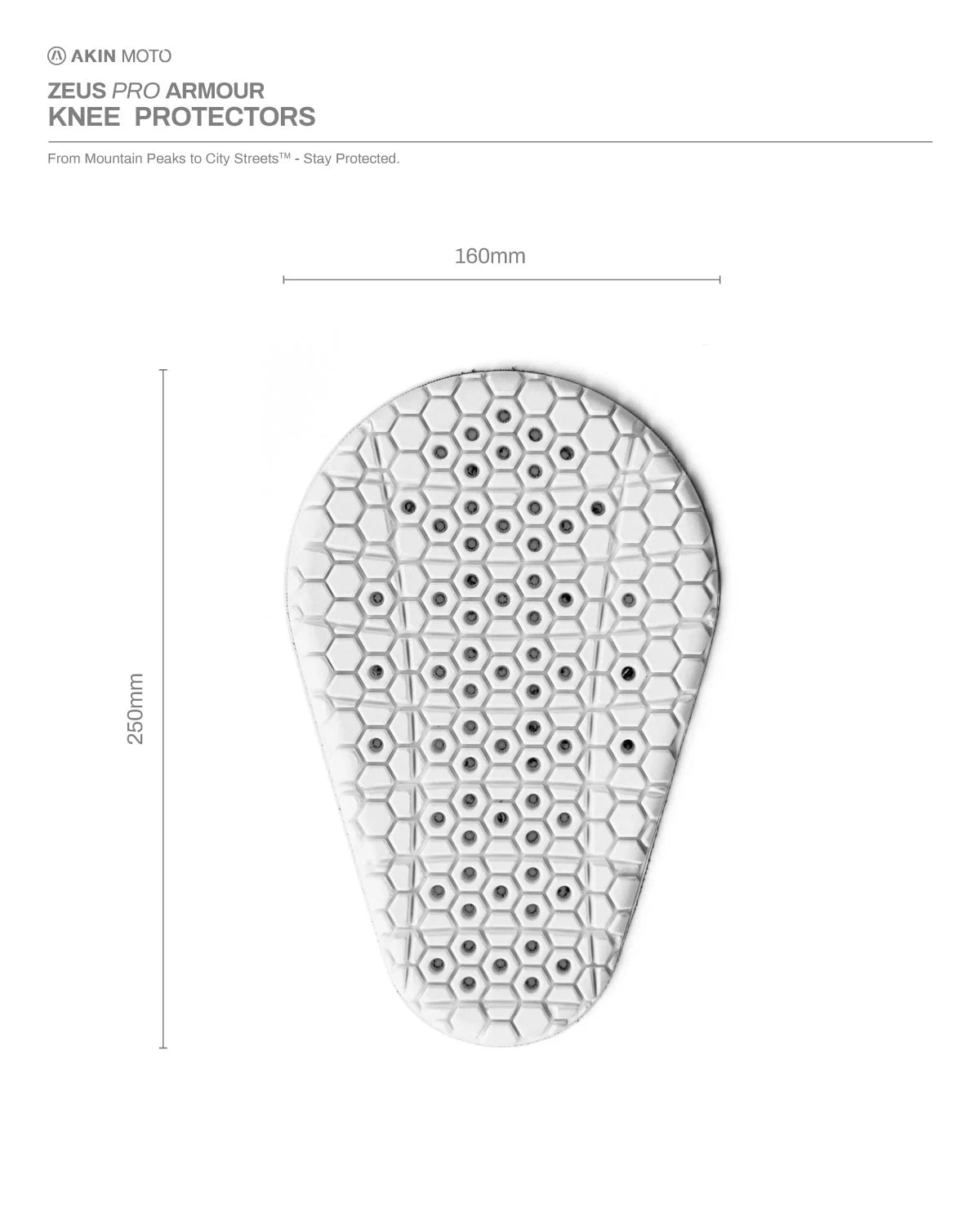 AKIN MOTO | ZEUS PRO KNEE ARMOUR (Level 2)