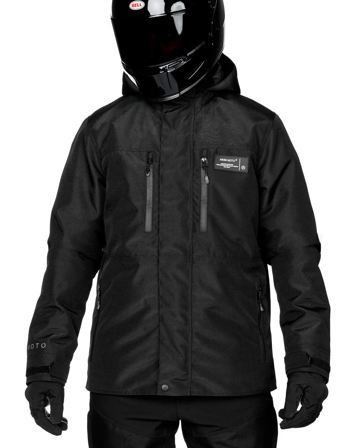 AKIN MOTO - ALPHA MOTORCYCLE JACKET 4.0 - Black