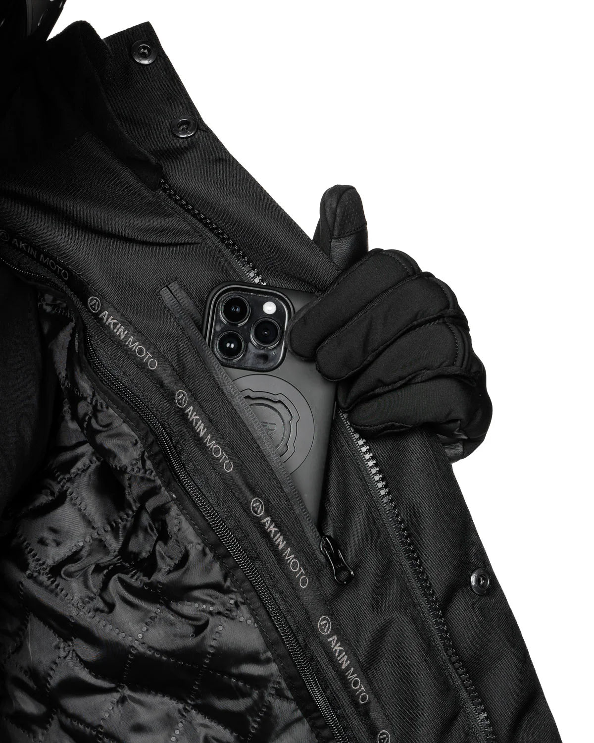 ALPHA MOTORCYCLE JACKET 4.0 - Black