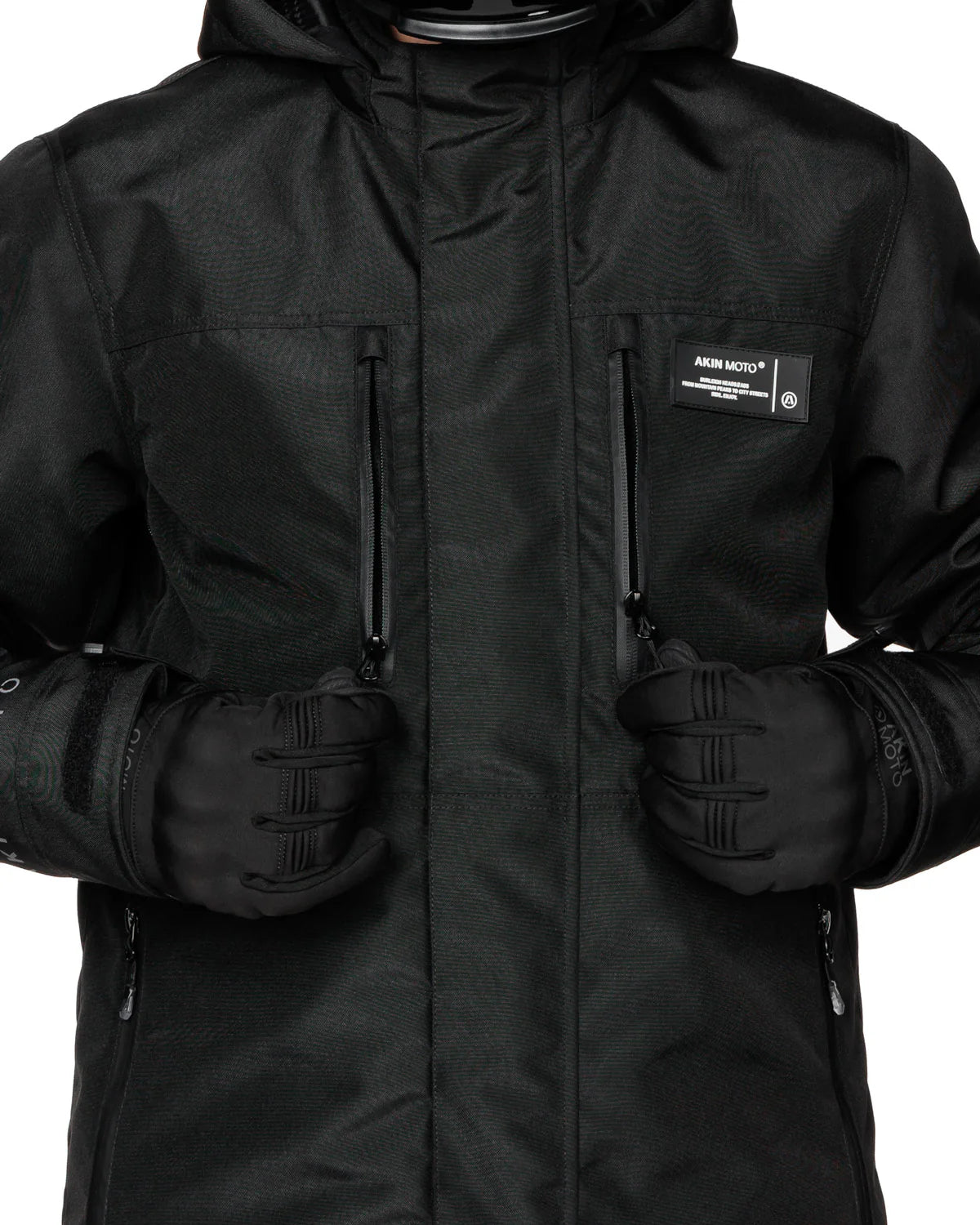 AKIN MOTO - ALPHA MOTORCYCLE JACKET 4.0 - Black