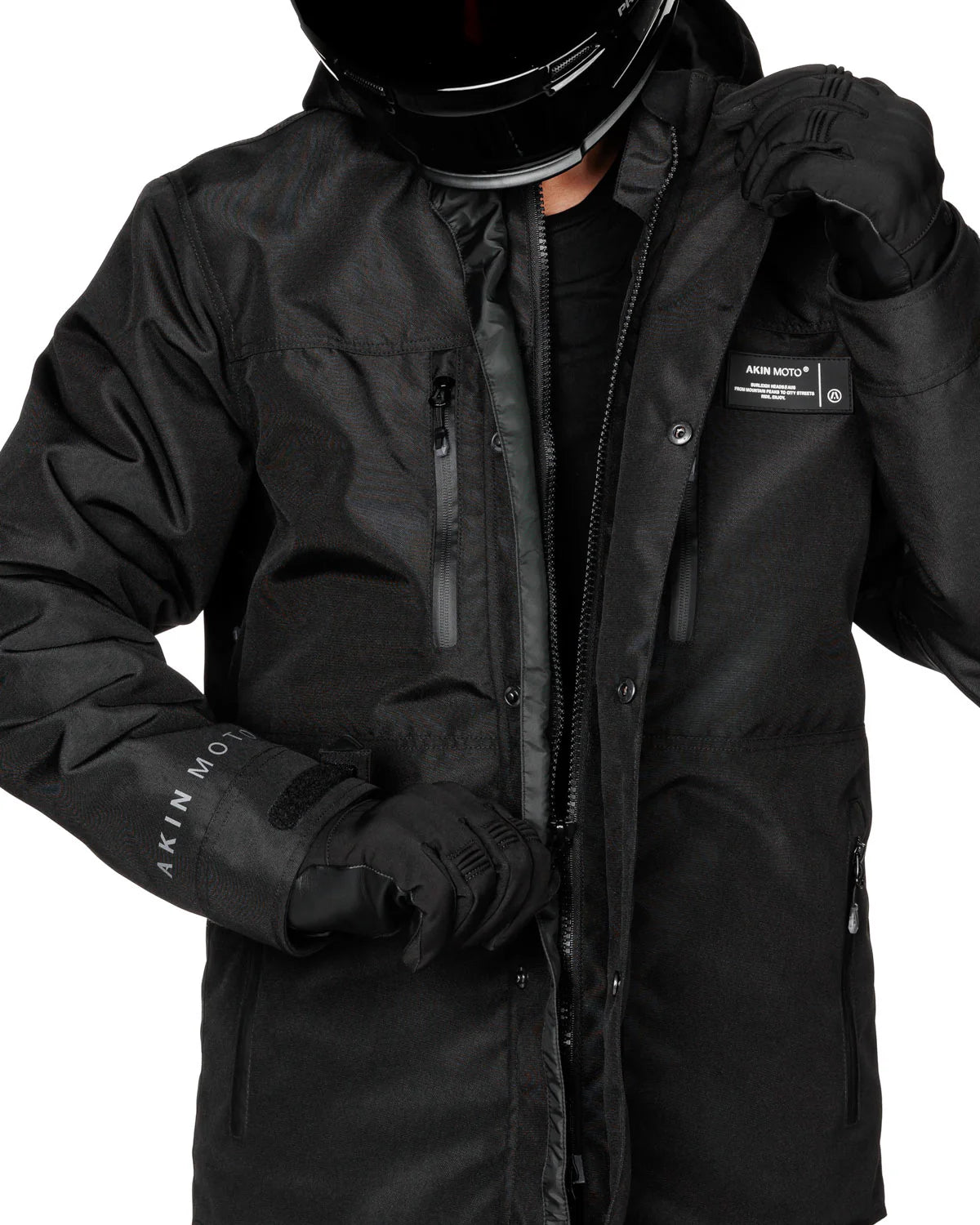 AKIN MOTO - ALPHA MOTORCYCLE JACKET 4.0 - Black - Rogue