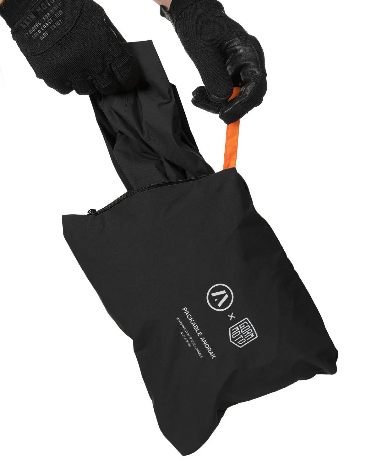 AKIN MOTO GORM ANORAK - BLACK