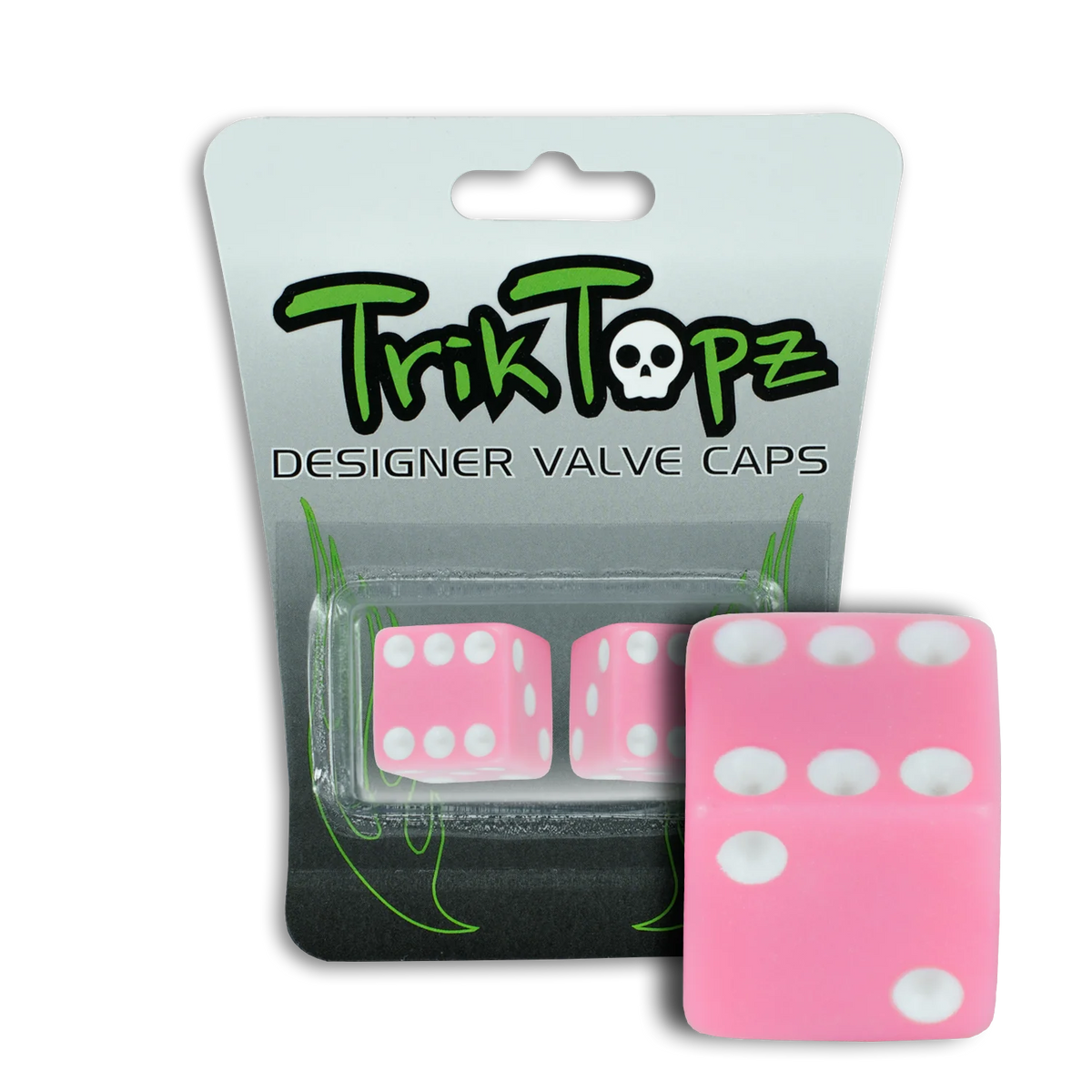 PINK DICE Valve Stem Caps