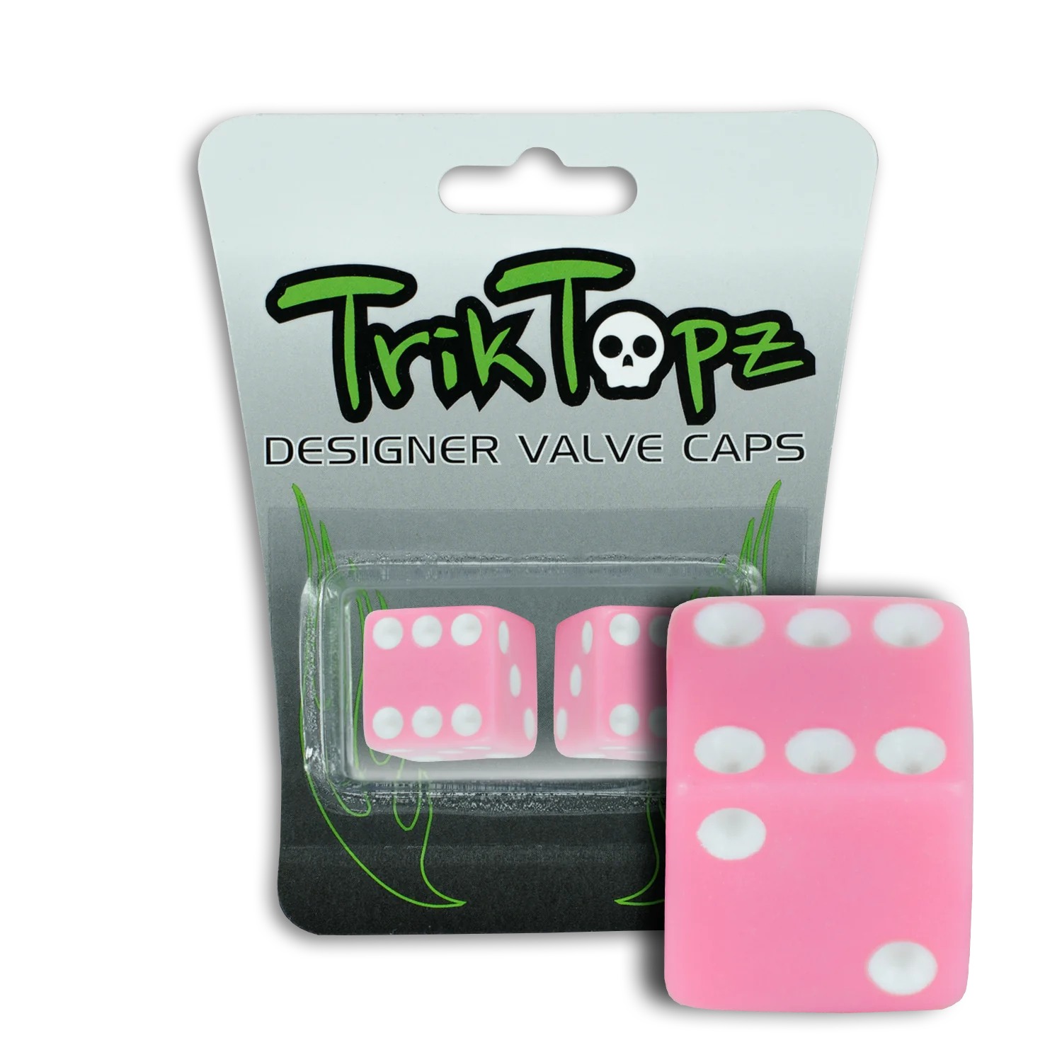 PINK DICE Valve Stem Caps