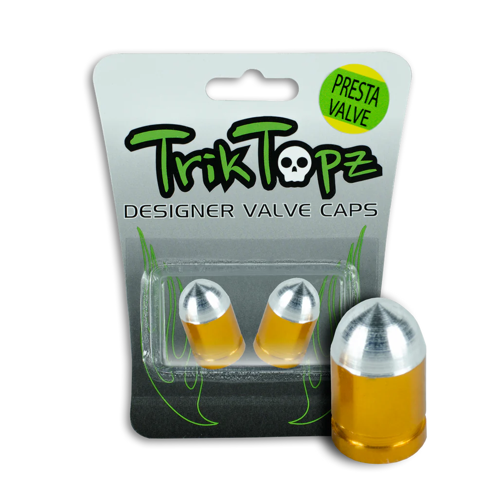 Bullet Gold Valve Stem Caps