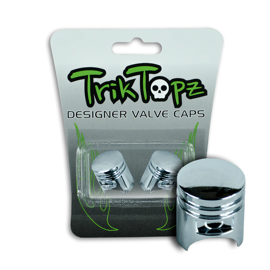 Piston Chrome Valve Stem Caps